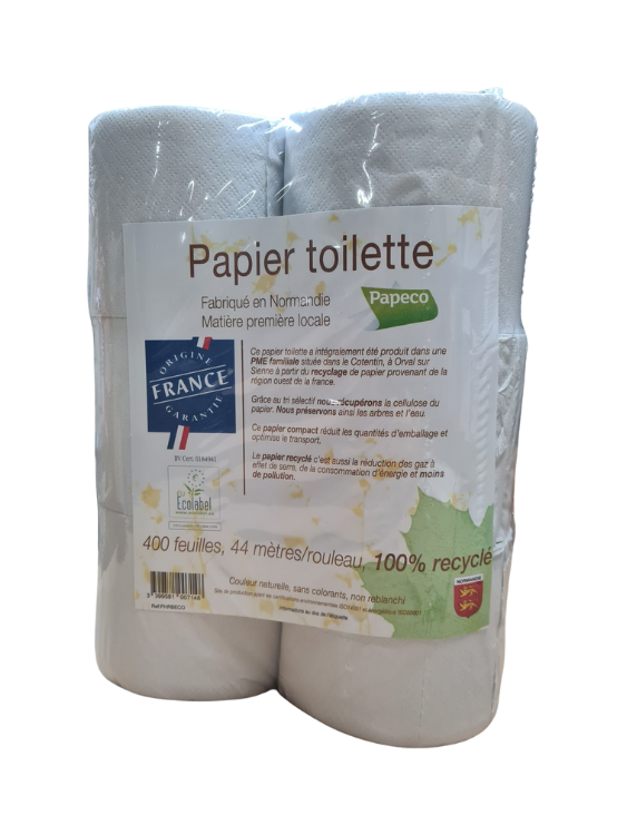 Papier toilette 100% recyclé