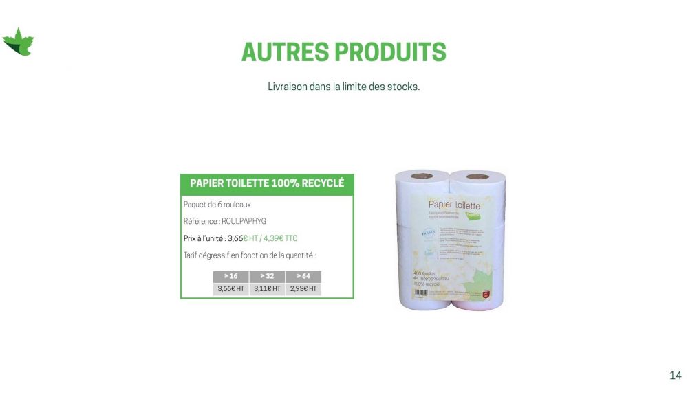 14. Produits Recyclés